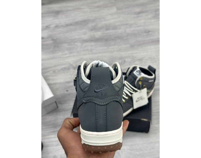 Nike Air Force 1 Duckboot Anthracite Gum Зимние