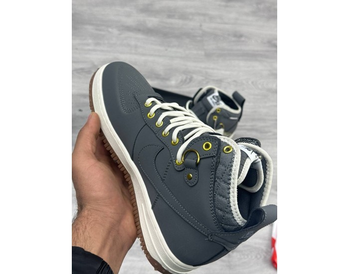 Nike Air Force 1 Duckboot Anthracite Gum Зимние