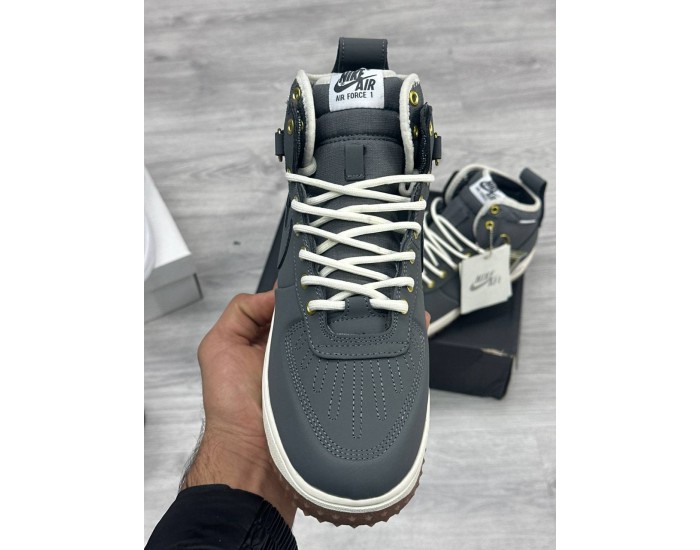 Nike Air Force 1 Duckboot Anthracite Gum Зимние