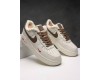 Nike Air Force 1 Low Beige/Brown с мехом