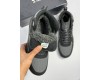 Nike Air Force 1 Mid Grey Black  Зимние