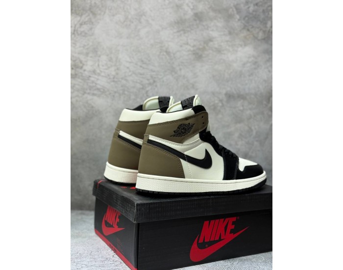 Nike Air Jordan 1 Retro High Dark Mocha  с мехом