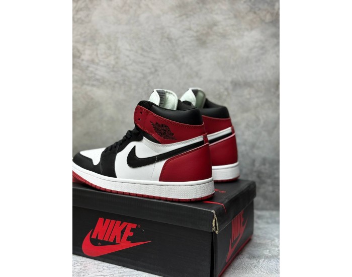 Nike Air Jordan 1 Retro High Red&White с мехом