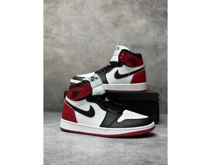 Nike Air Jordan 1 Retro High Red&White с мехом