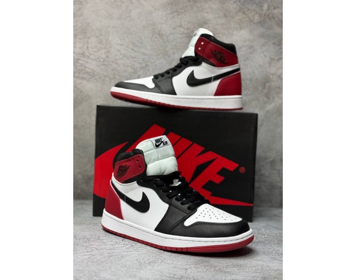 Nike Air Jordan 1 Retro High Red&White с мехом