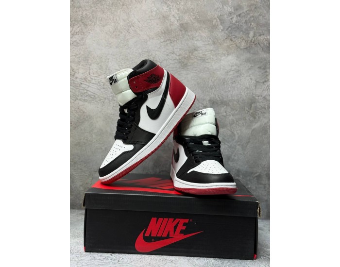 Nike Air Jordan 1 Retro High Red&White с мехом