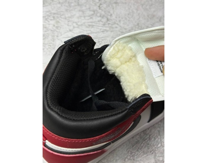 Nike Air Jordan 1 Retro High Red&White с мехом