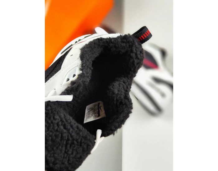 Nike Air Monarch Black White Зимние С Мехом