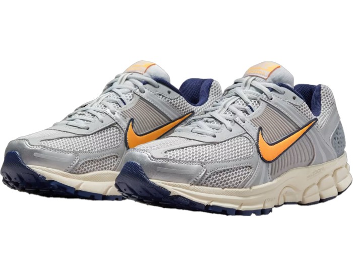 Nike Zoom Vomero 5 Pure Platinum and Laser Orange